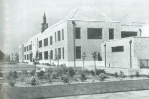 Bournemouth School's current buildings in East Way at the time of opening, 1939